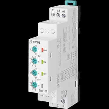 ERV-09  Multifonksiyonlu Flaşör Rölesi V-OTOMAT DIN 1 sn-100 saat 1 sn-100 saat
